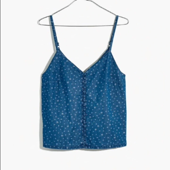 Tops - Madewell Button-Down Cami Star Jaquard